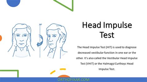 post rotary nystagmus soft sign test|head impulse test hit.